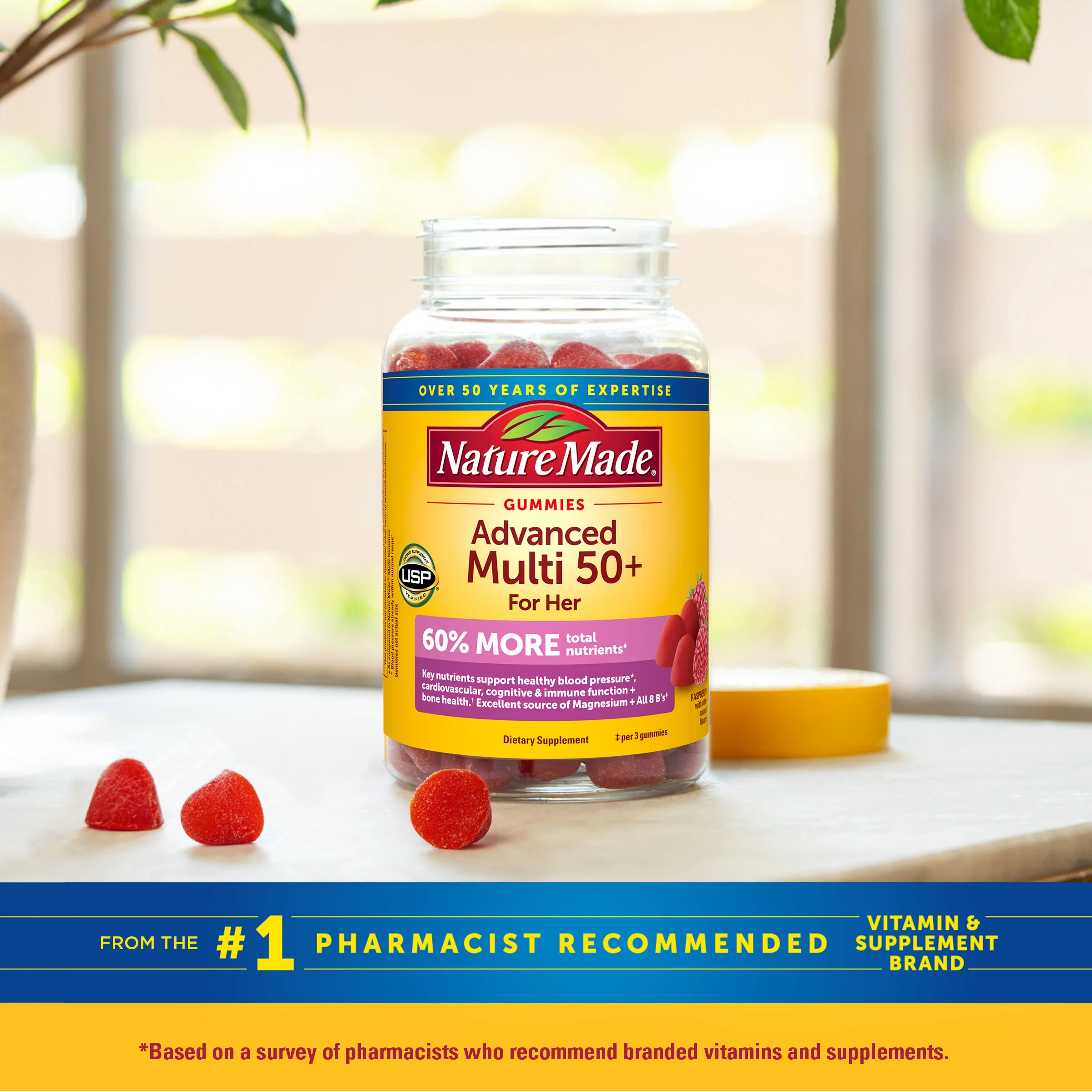 Advanced Multivitamin Gummies 50+ for Her - Image 8