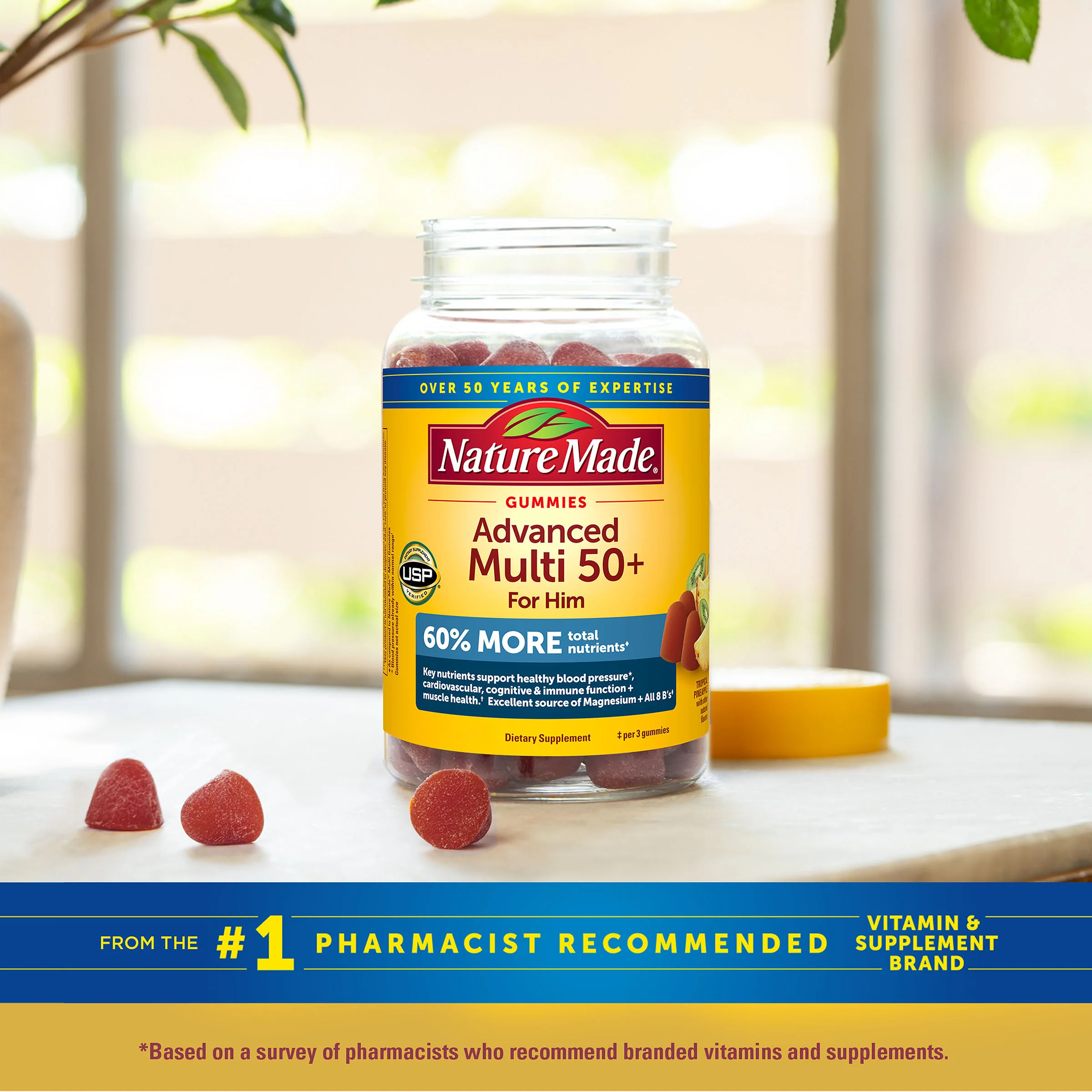 Advanced Multivitamin 50+ For Him Gummies - Image 8