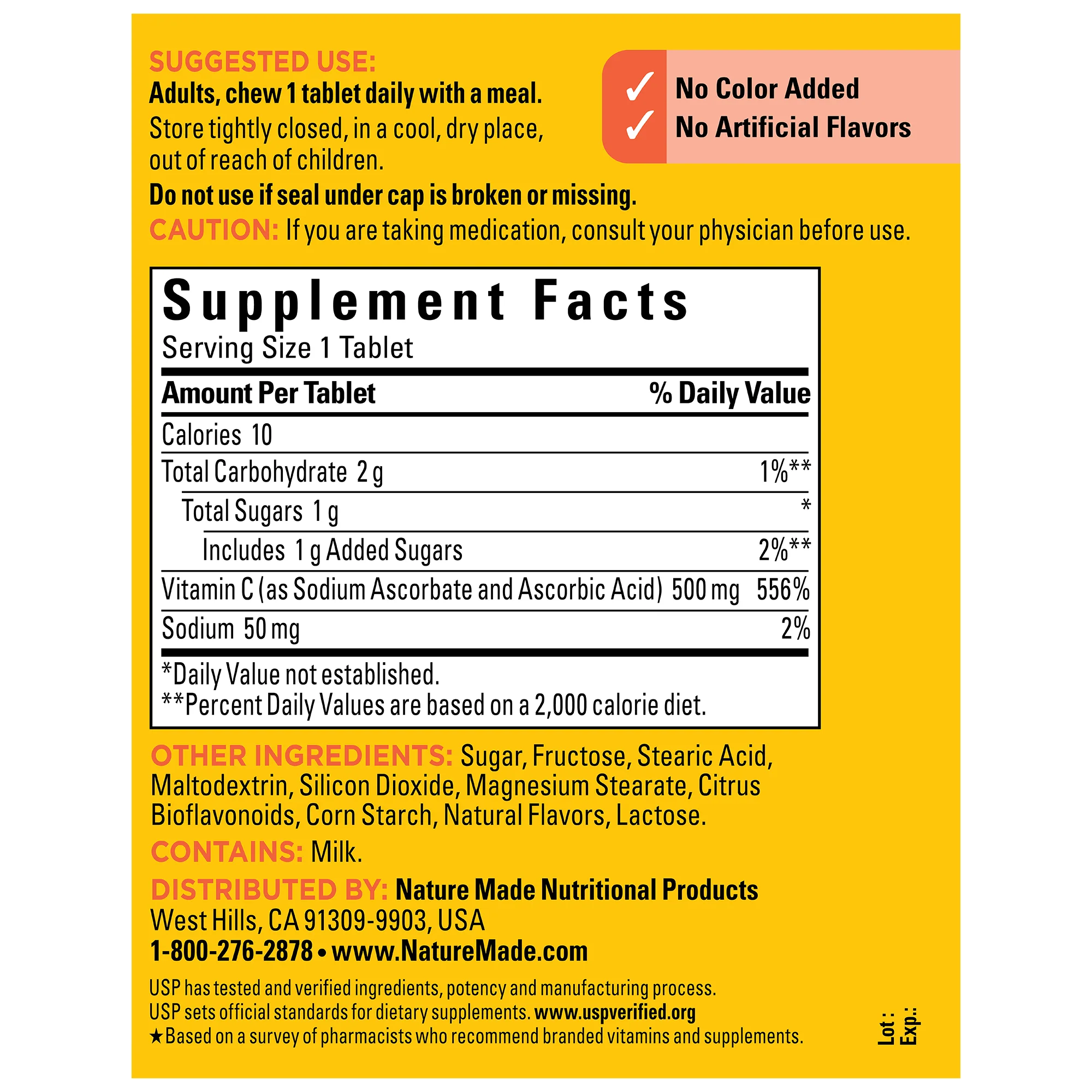 Chewable Vitamin C 500 mg Tablets - Image 5