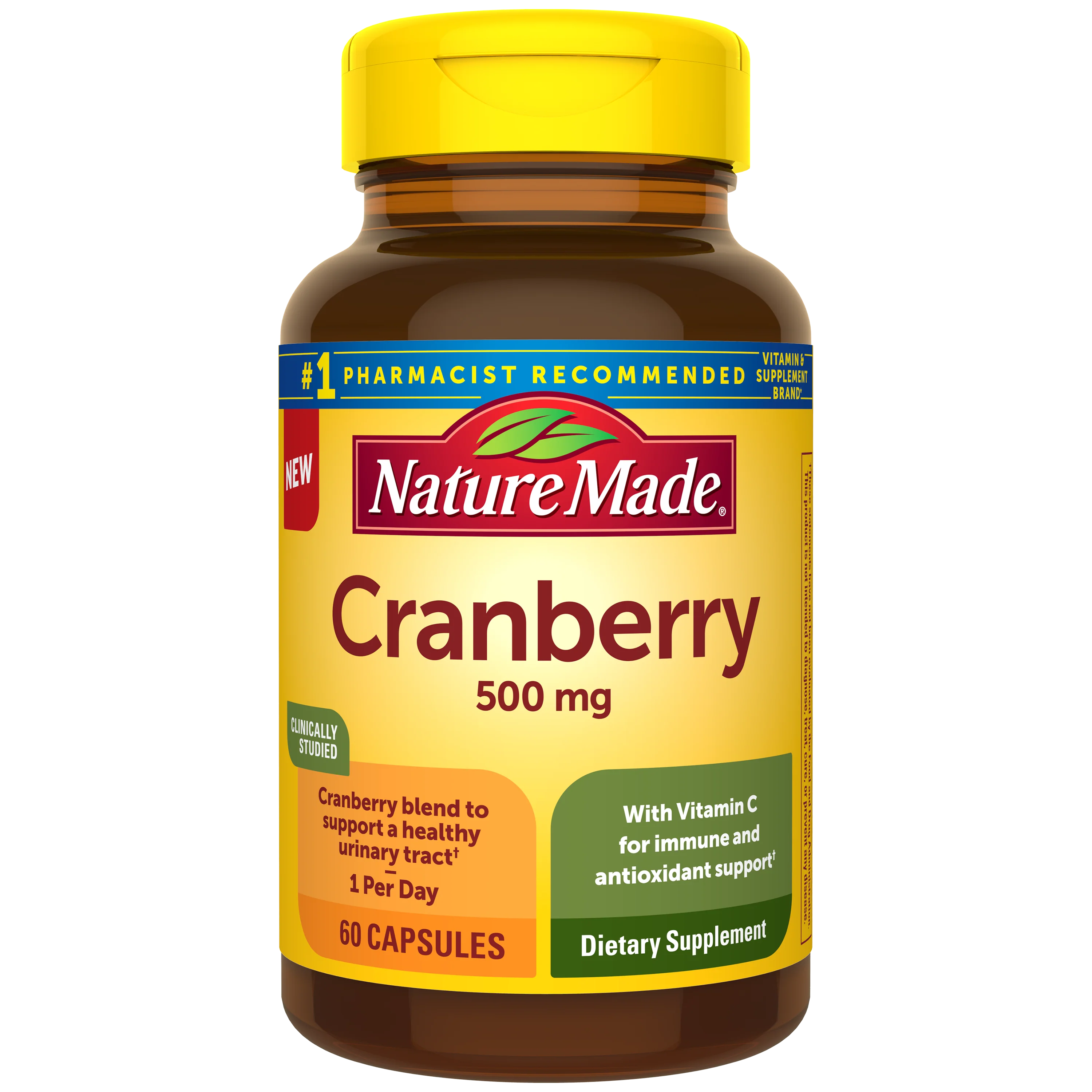Cranberry Capsules 500 Mg With Vitamin C