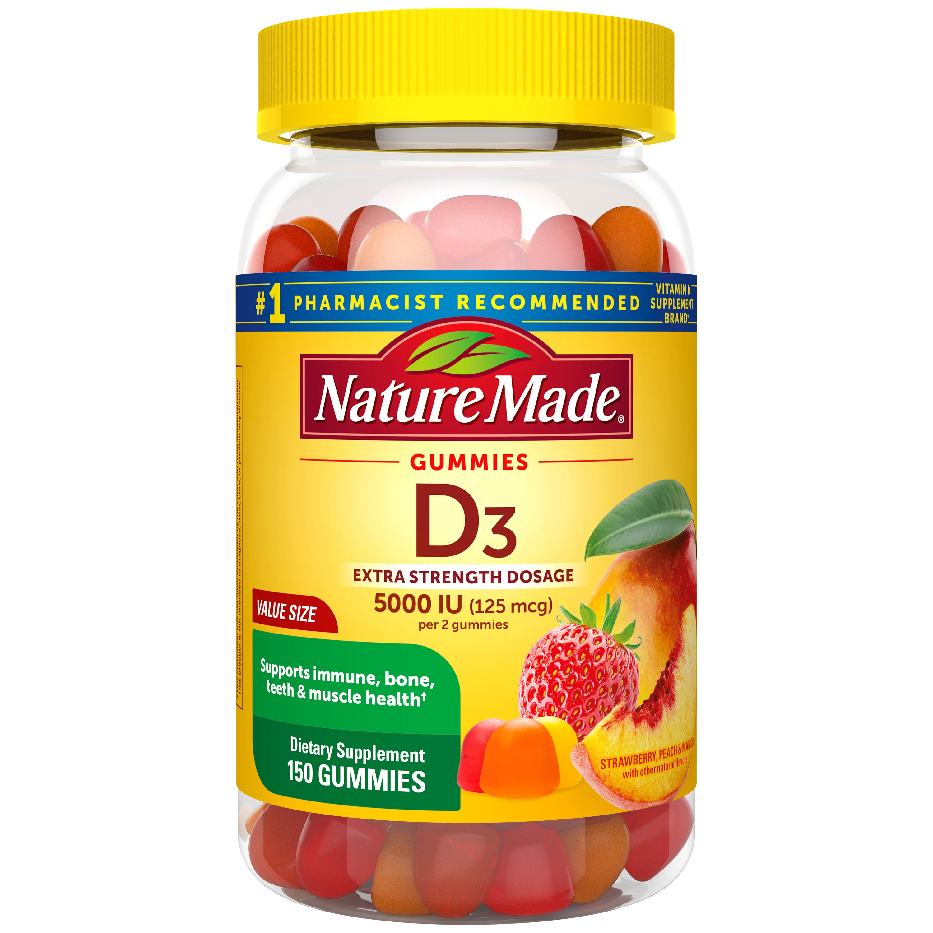 Vitamin D Extra Strength 5000 IU (125 mcg) Gummies - Image 4