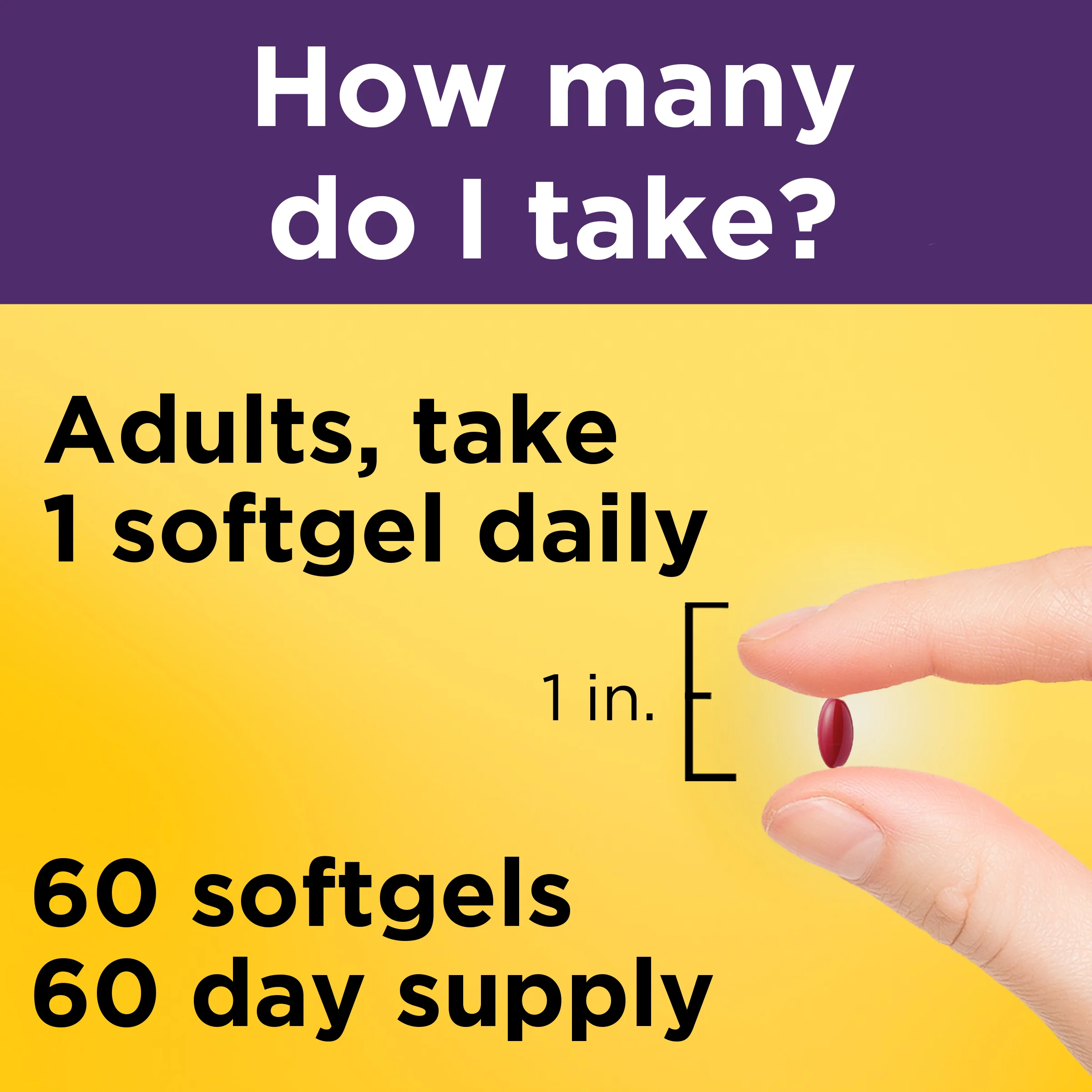 Hair-Skin-Nails‡ 2500 mcg Biotin Softgels - Image 3