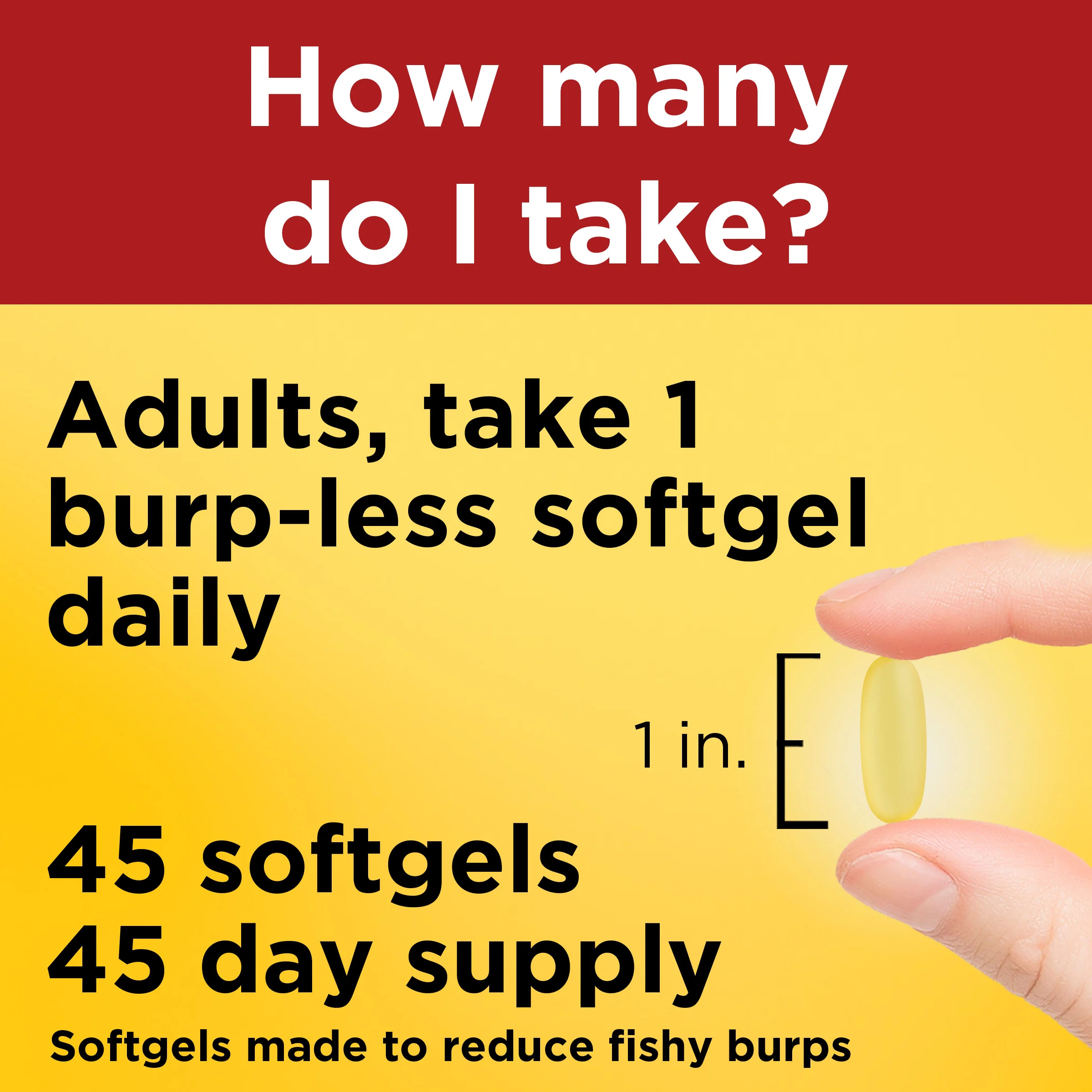Ultra Omega-3†† from Fish Oil 1400 mg Softgels, Burp-Less♦ - Image 3