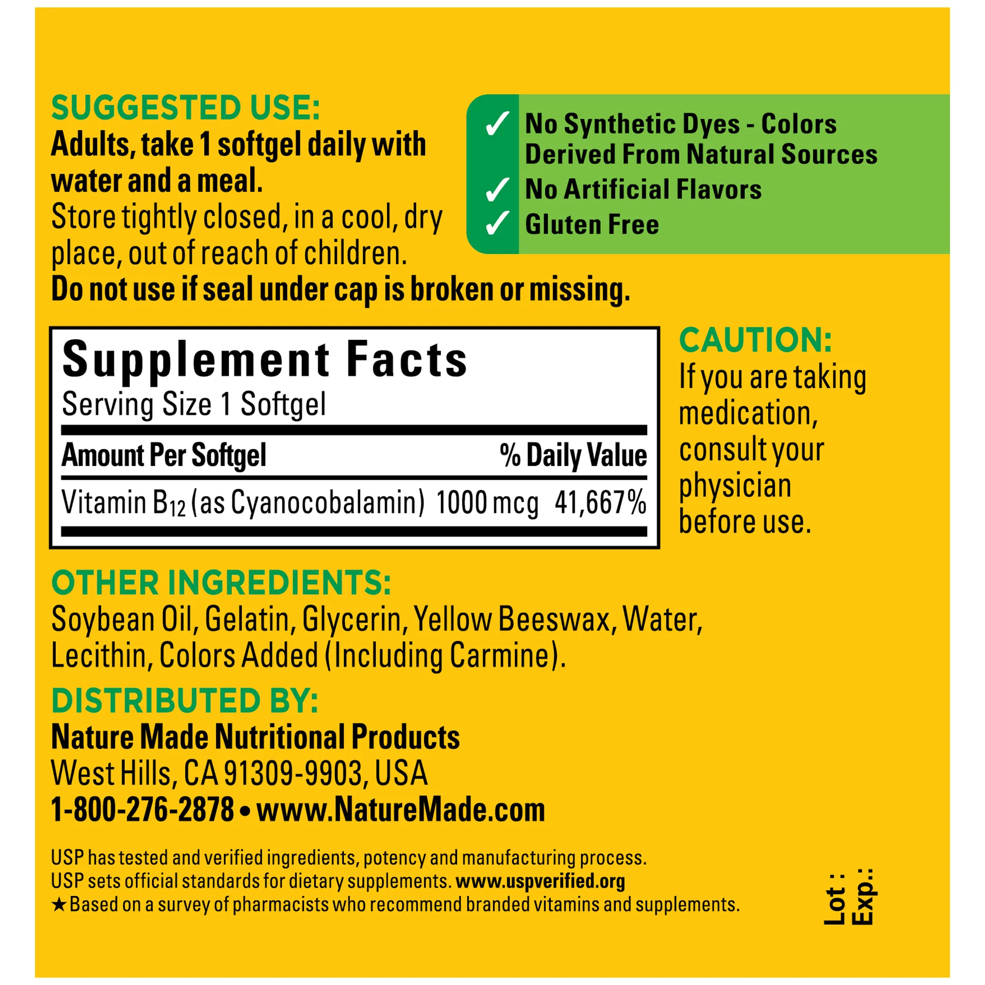Vitamin B12 1000 mcg Softgels - Image 5