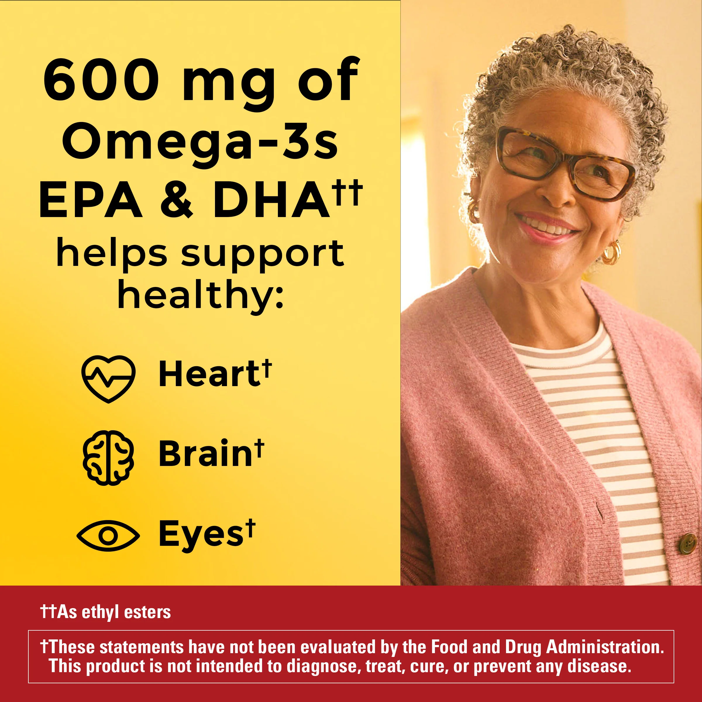 Omega-3†† from Fish & Algae Oil 1200 mg Softgels - Image 5
