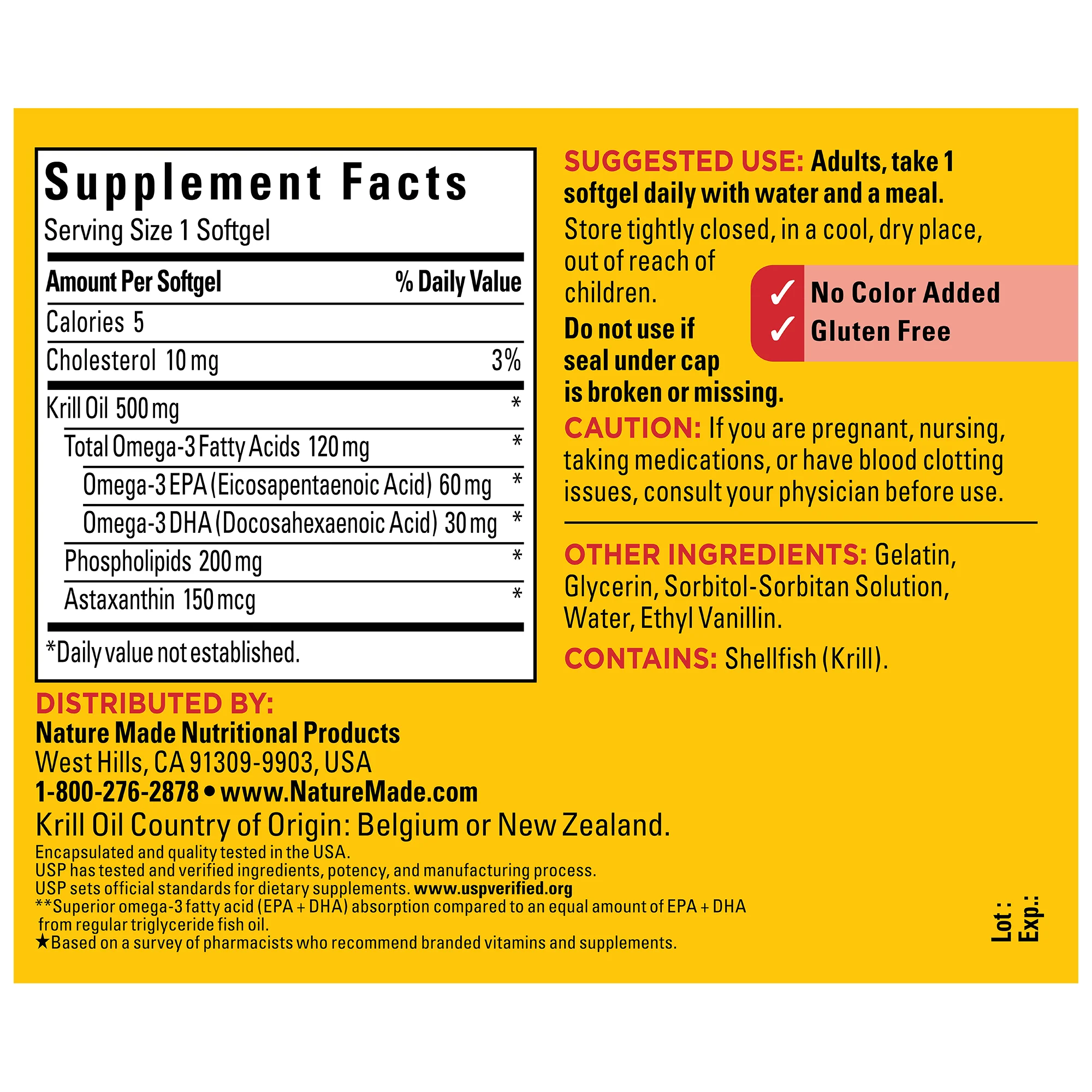 Superior Absorption** Krill Oil 500 Mg Softgels - Image 4