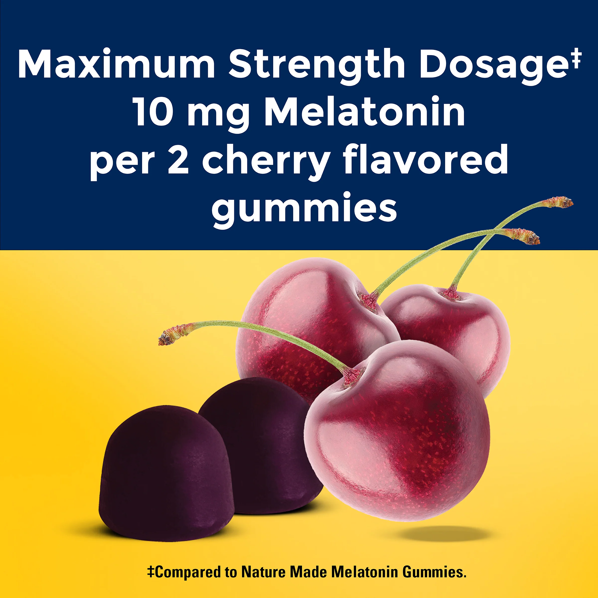 Time Release Melatonin Gummies Maximum Strength Dosage‡ 10 mg Per Serving - Image 5