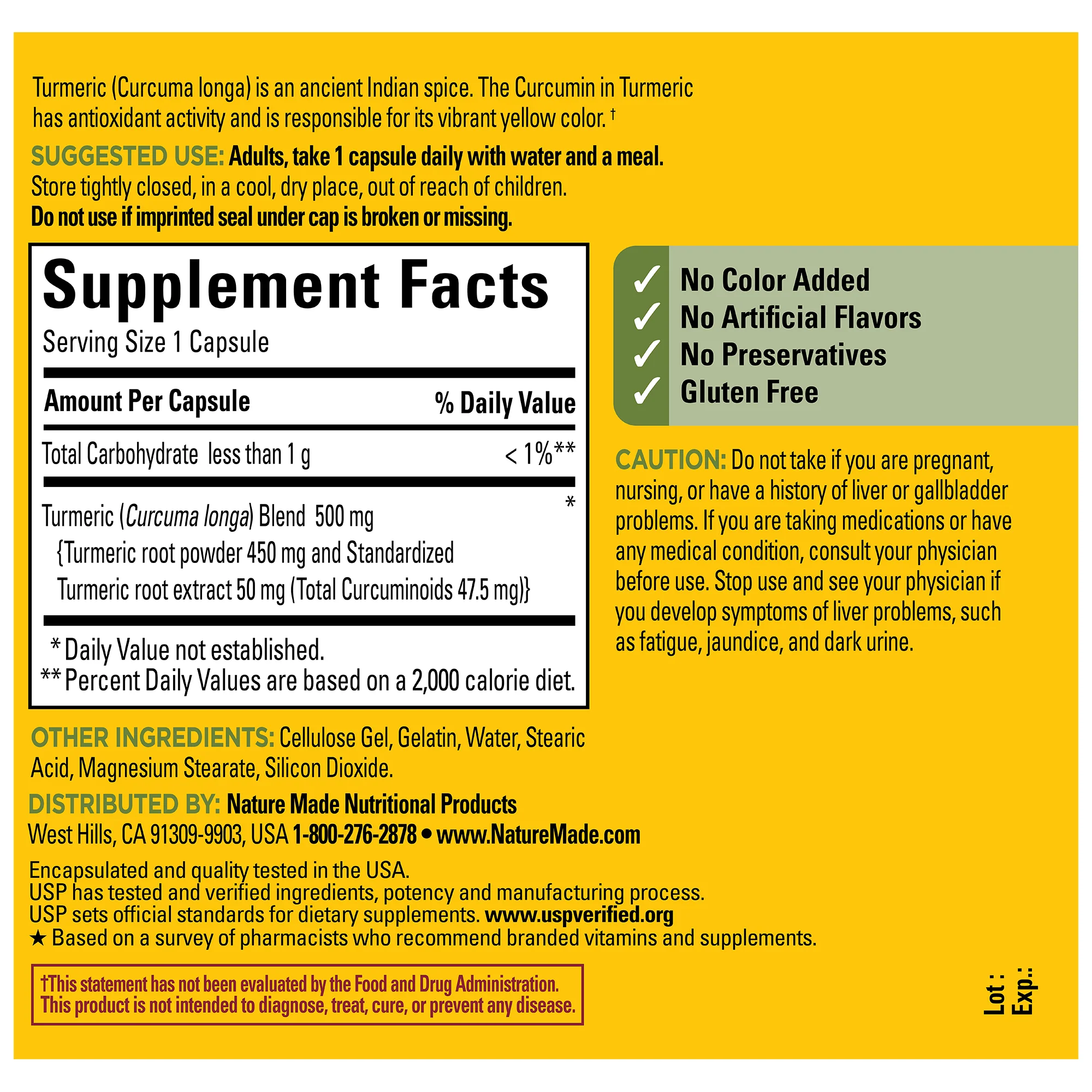 500 mg Turmeric Curcumin Capsules - Image 5
