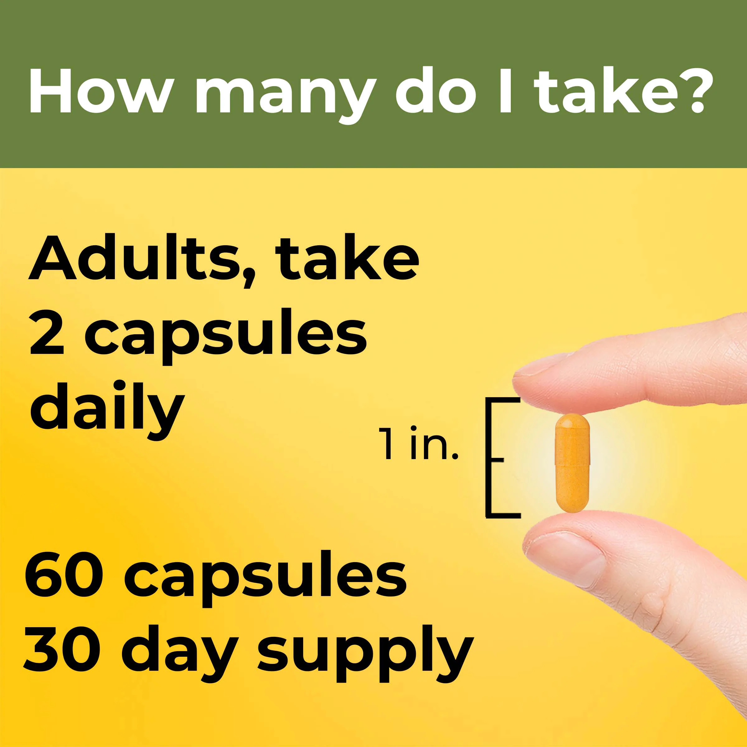 Turmeric Extra Strength 1000 mg (950 mg Curcuminoids) Per Serving Capsules - Image 3