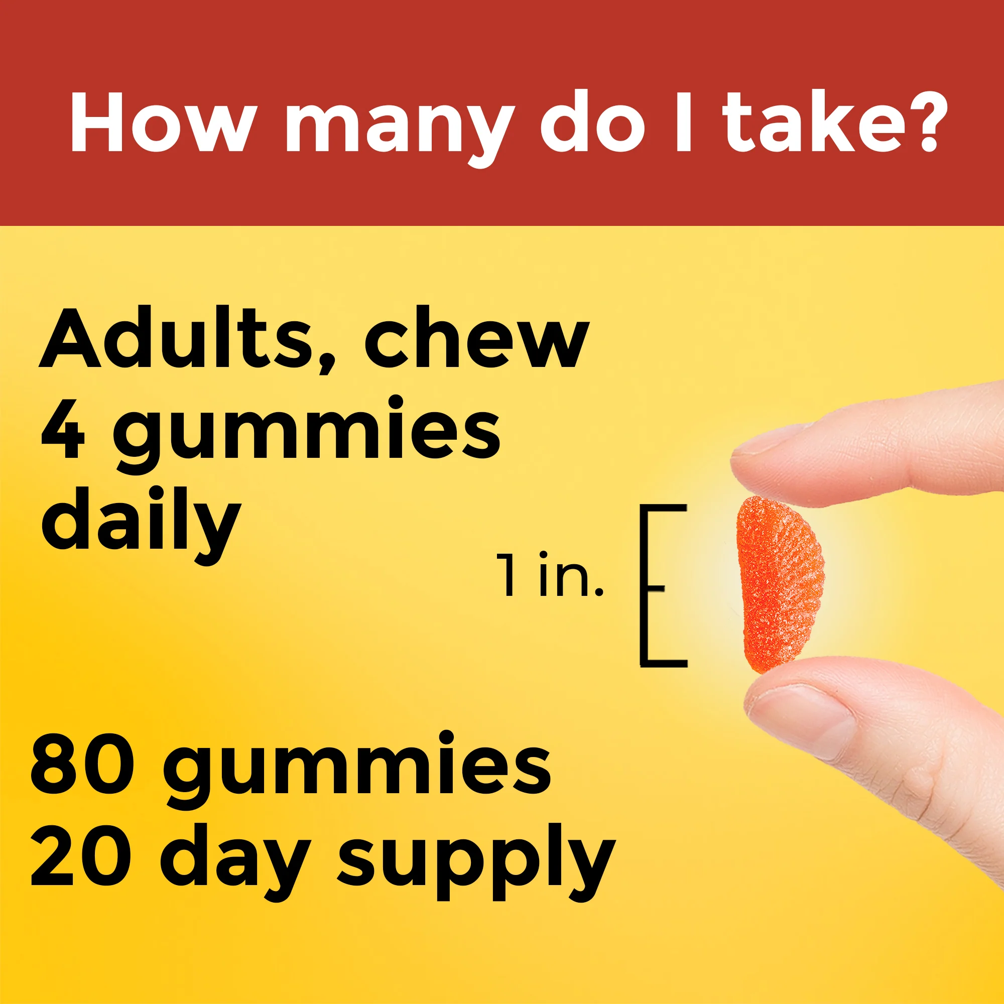 Vitamin C Gummies Maximum Strength Dosage‡ 1000 mg per serving - Image 3