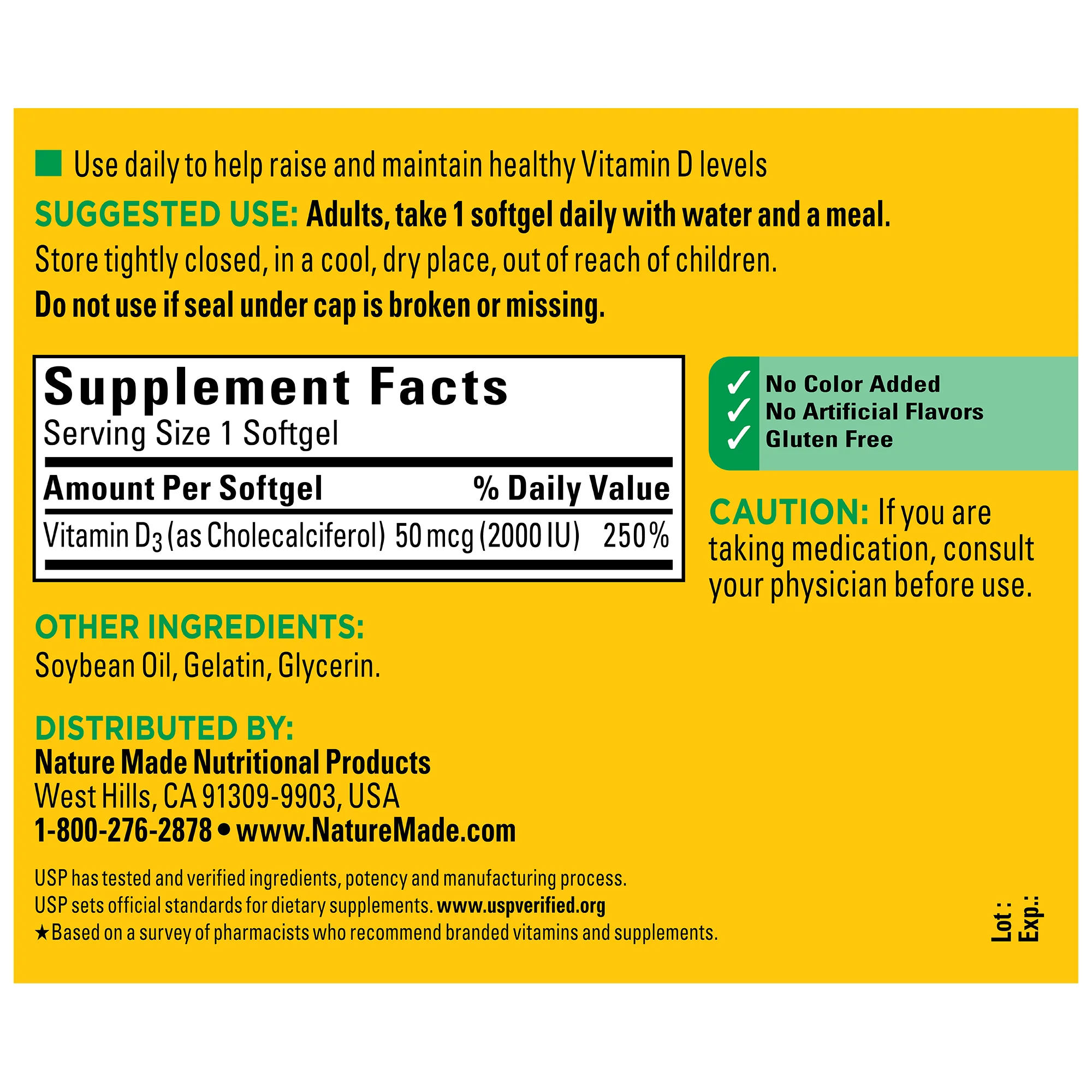 Vitamin D3 2000 IU (50 mcg) Softgels - Image 5