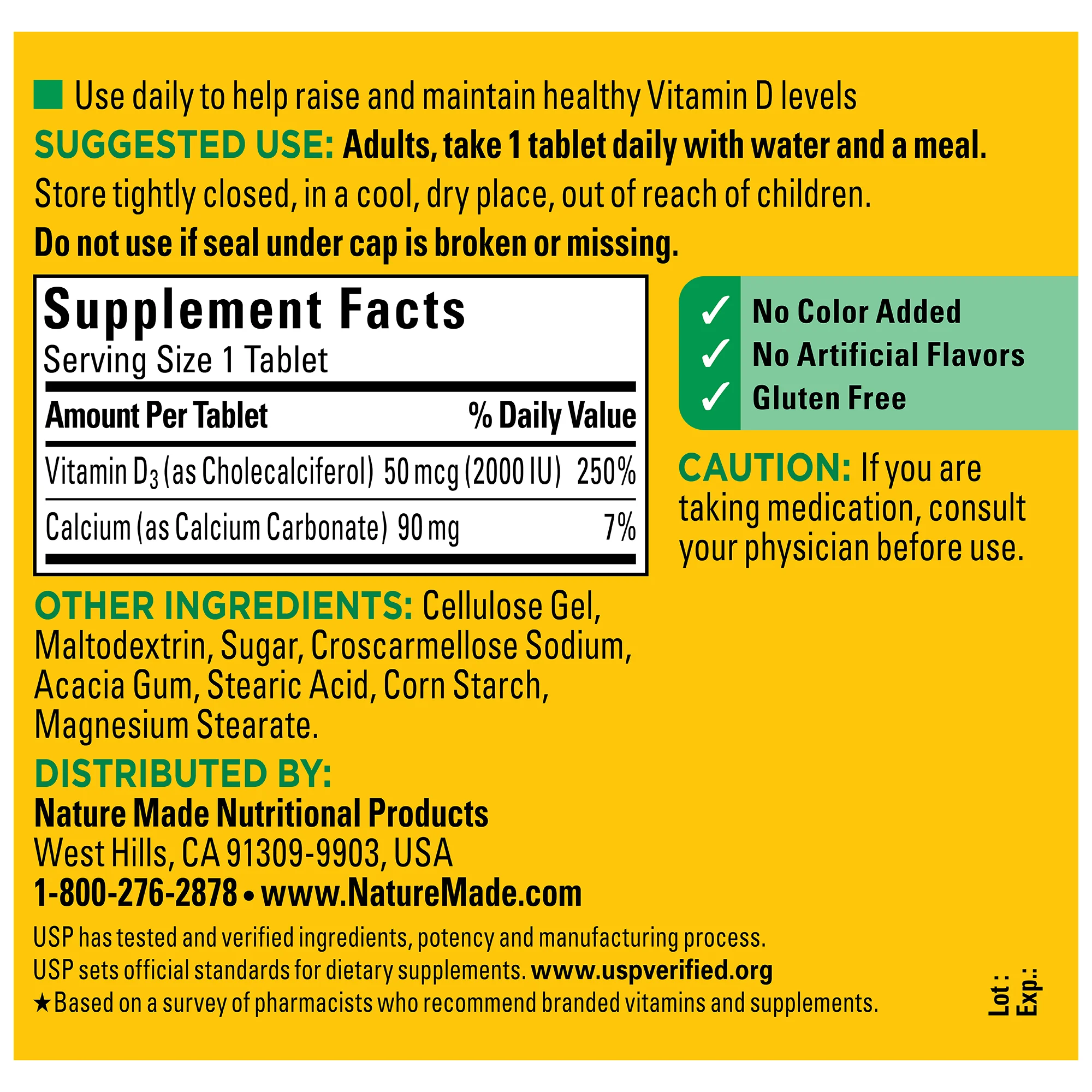 Vitamin D3 2000 IU (50 mcg) Tablets - Image 6