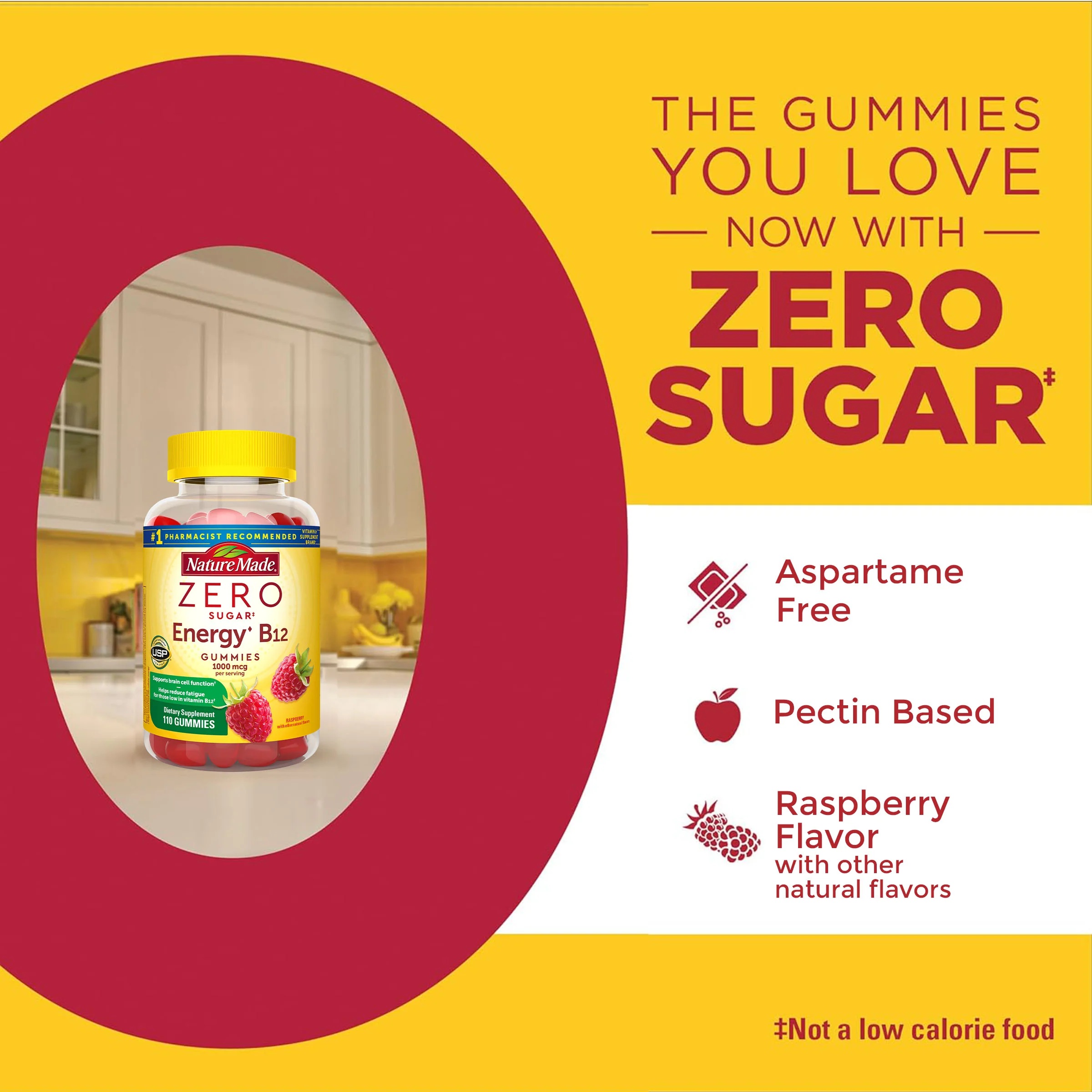 Zero Sugar‡ Energy◆ B12 Gummies 1000 Mcg Per Serving - Image 5