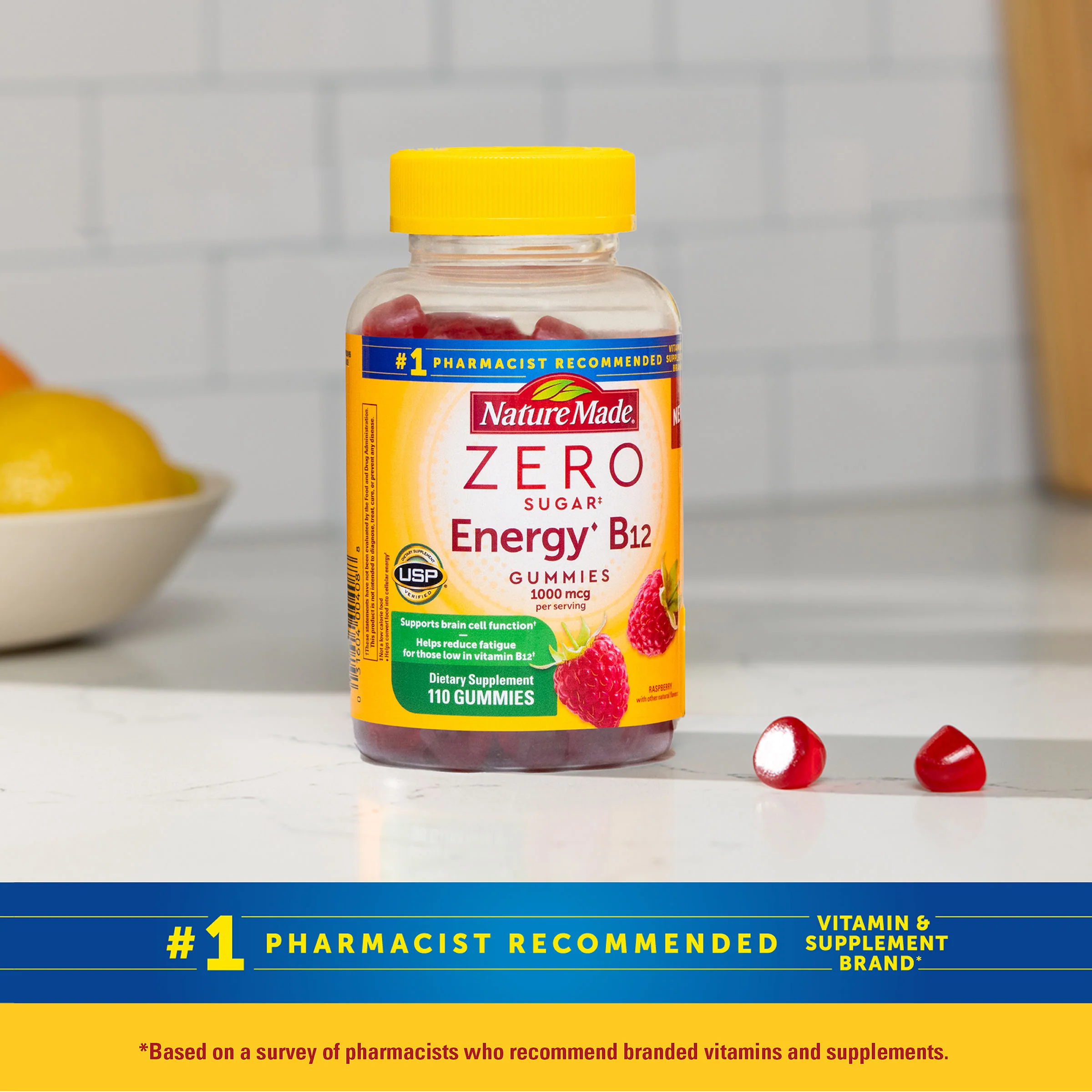 Zero Sugar‡ Energy◆ B12 Gummies 1000 Mcg Per Serving - Image 7