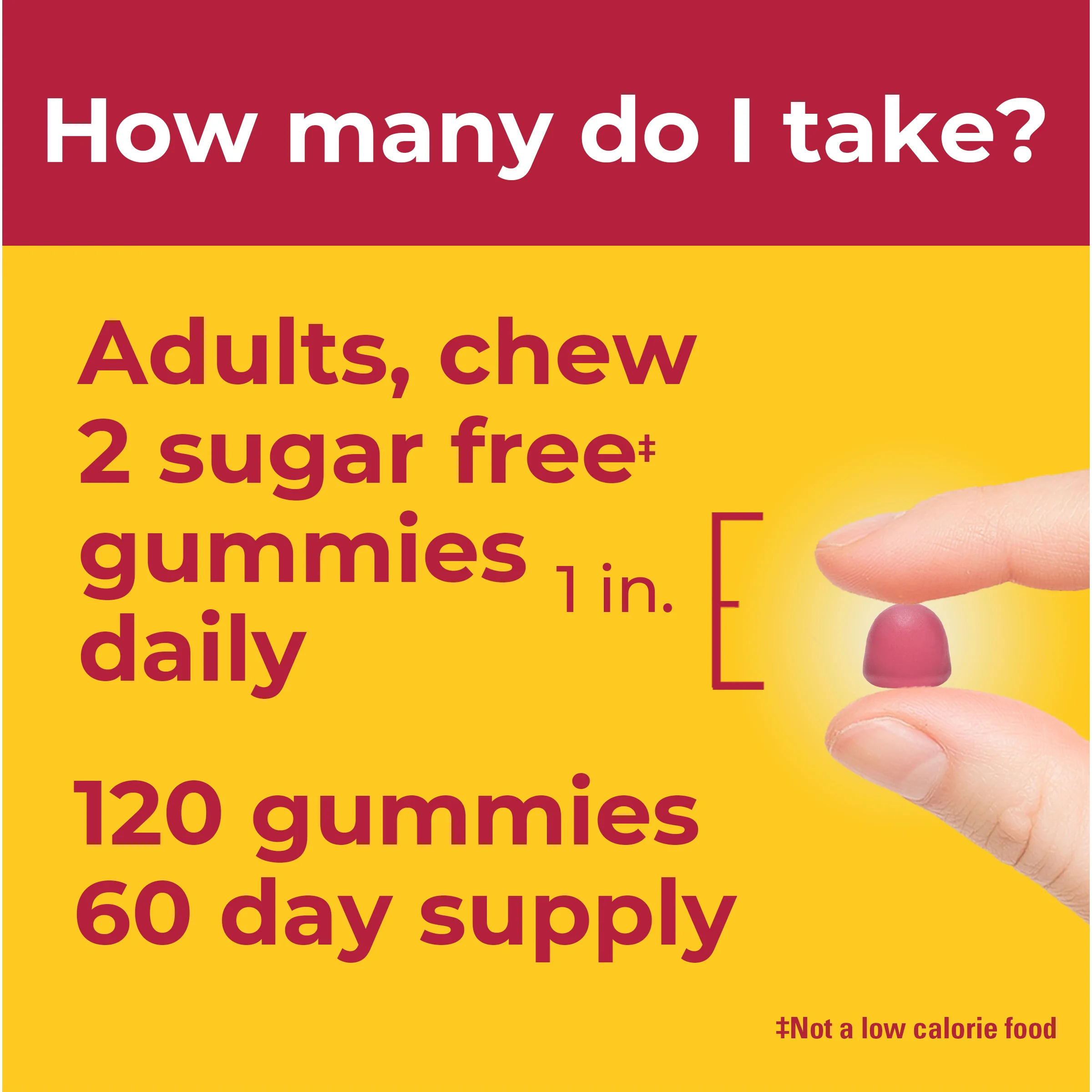 Zero Sugar‡ Hair Skin Nails Gummies - Image 3