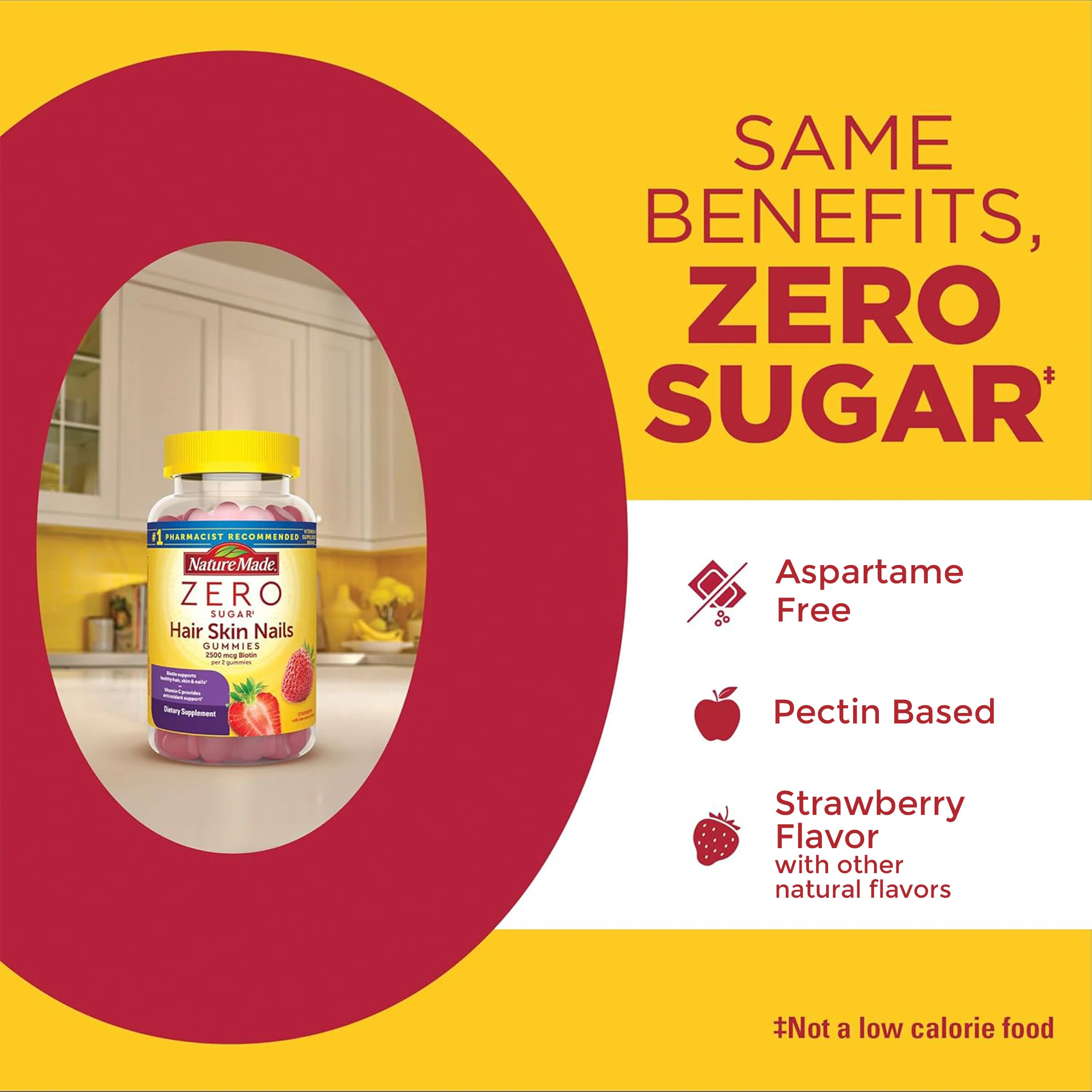 Zero Sugar‡ Hair Skin Nails Gummies - Image 4