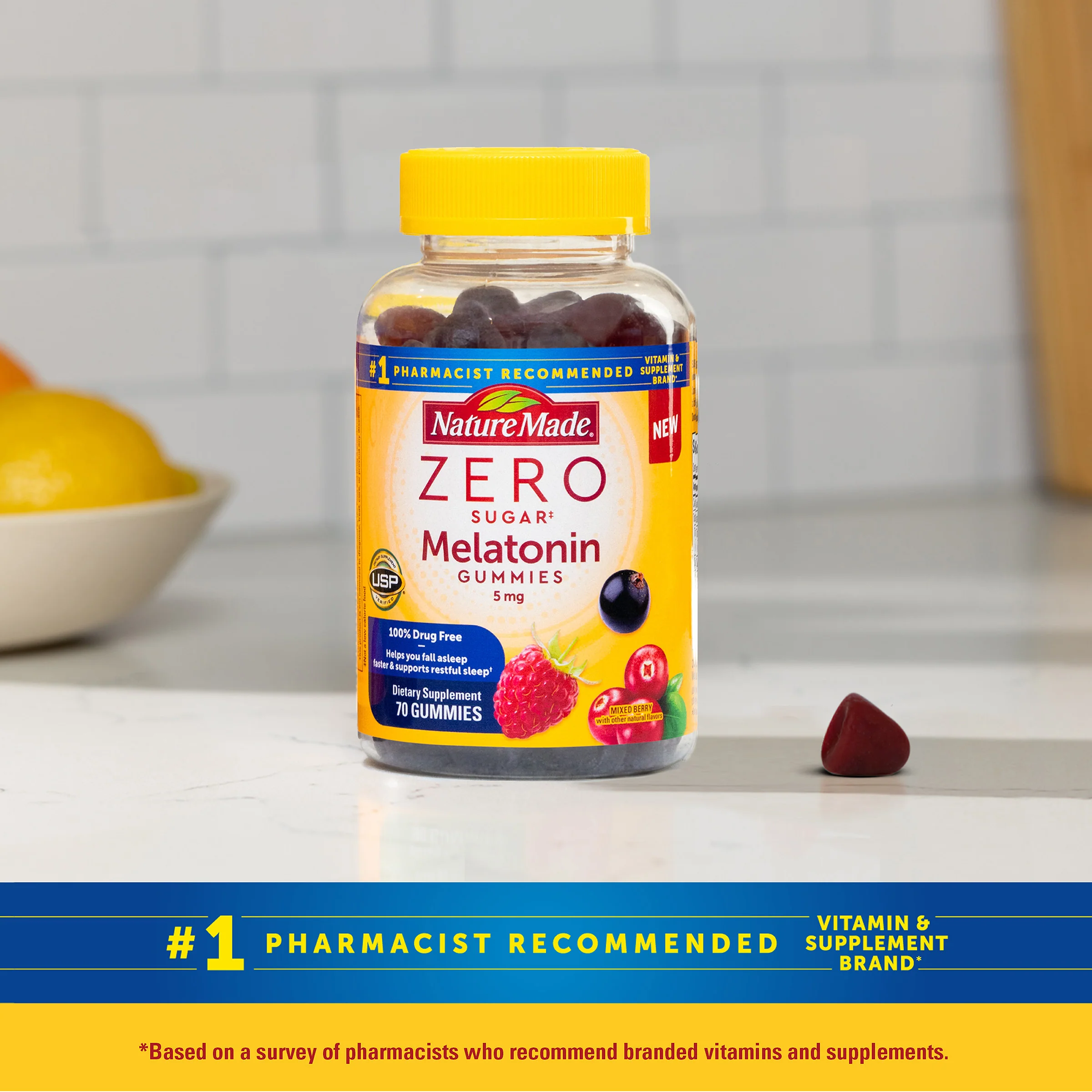 Zero Sugar‡ Melatonin Extra Strength 5 Mg Gummies - Image 7